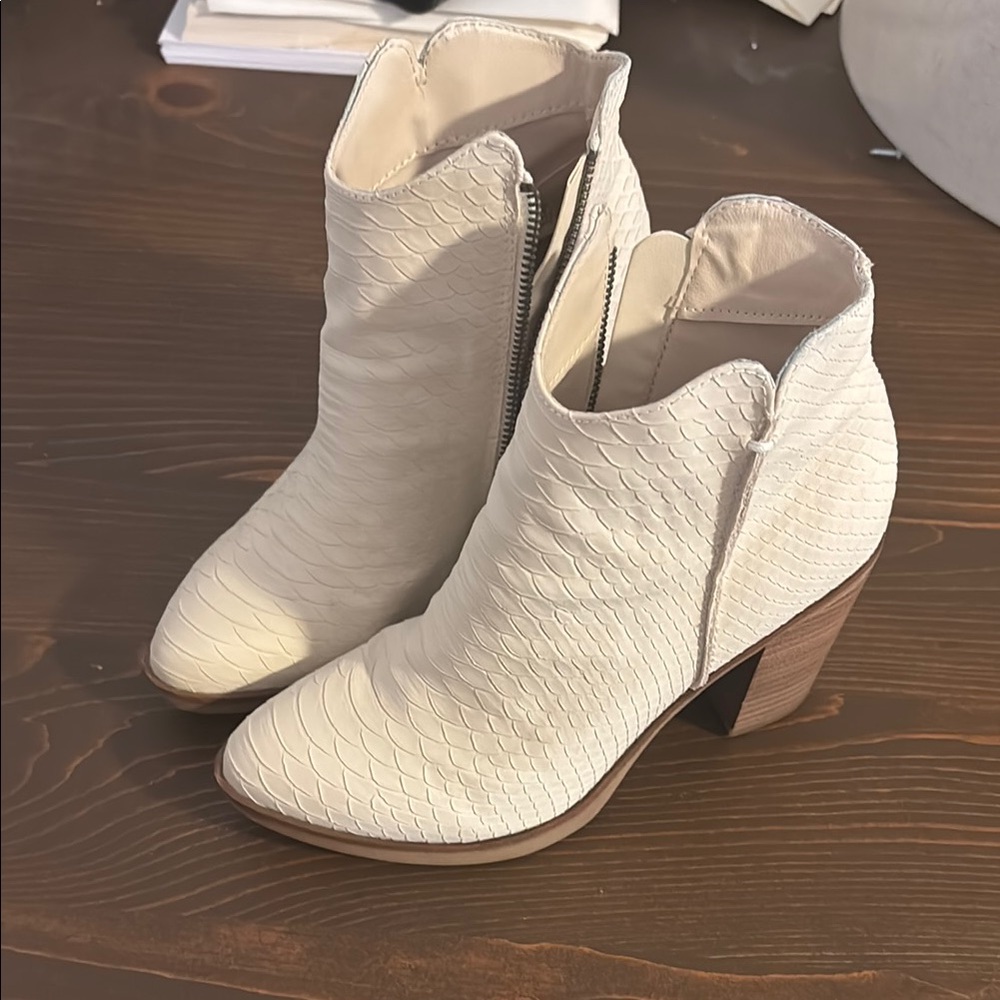 MIA Sharkskin Ankle Boots